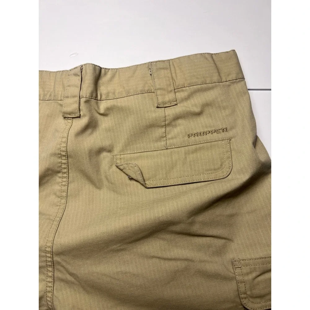 Propper Tactical Cargo Pants Mens 36x32 Khaki Tan Ripstop Multi Pocket Workwear